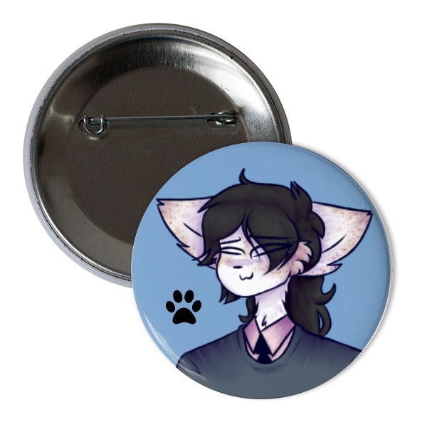 Odznáček s potiskem Furry Cute Badge
